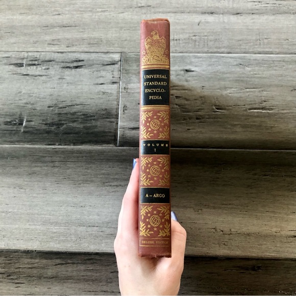 ❤️ LAST DAY Vintage 1957 MCM Funk & Wagnalls Standard Encyclopedia Hardback - Picture 3 of 5